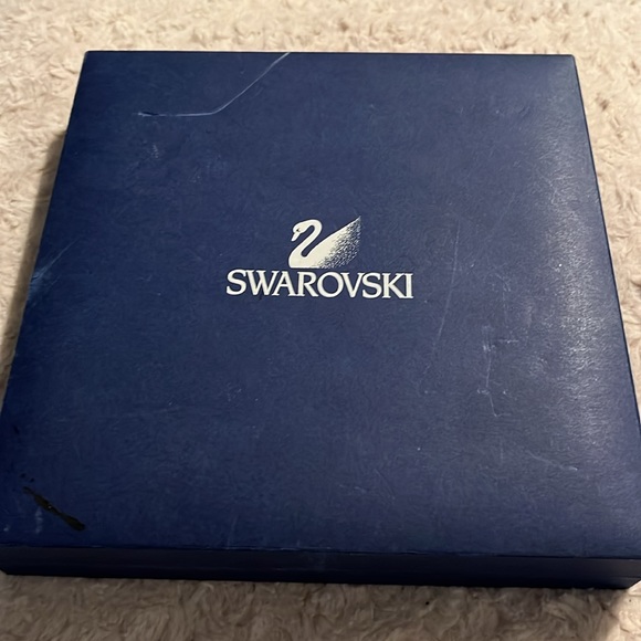 Swarovski Authentic Aquamarine Crystal Oval Chocker necklace NWOT, never worn - Picture 4 of 6